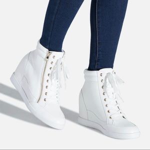 Wedge sneakers - white 6.5